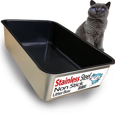 iprimio ultimate non stick stainless steel cat litter box orice|stainless steel litter box huge.